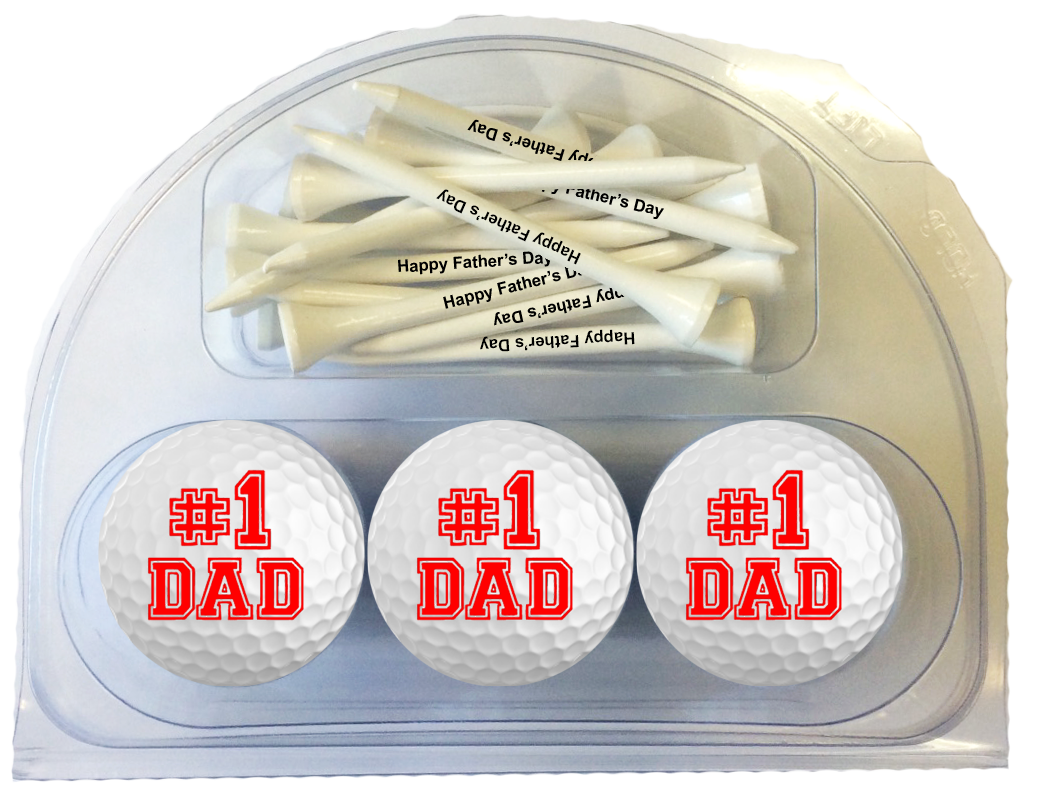 3 #1 Dad Golf Balls And 15 Father's Day Tees