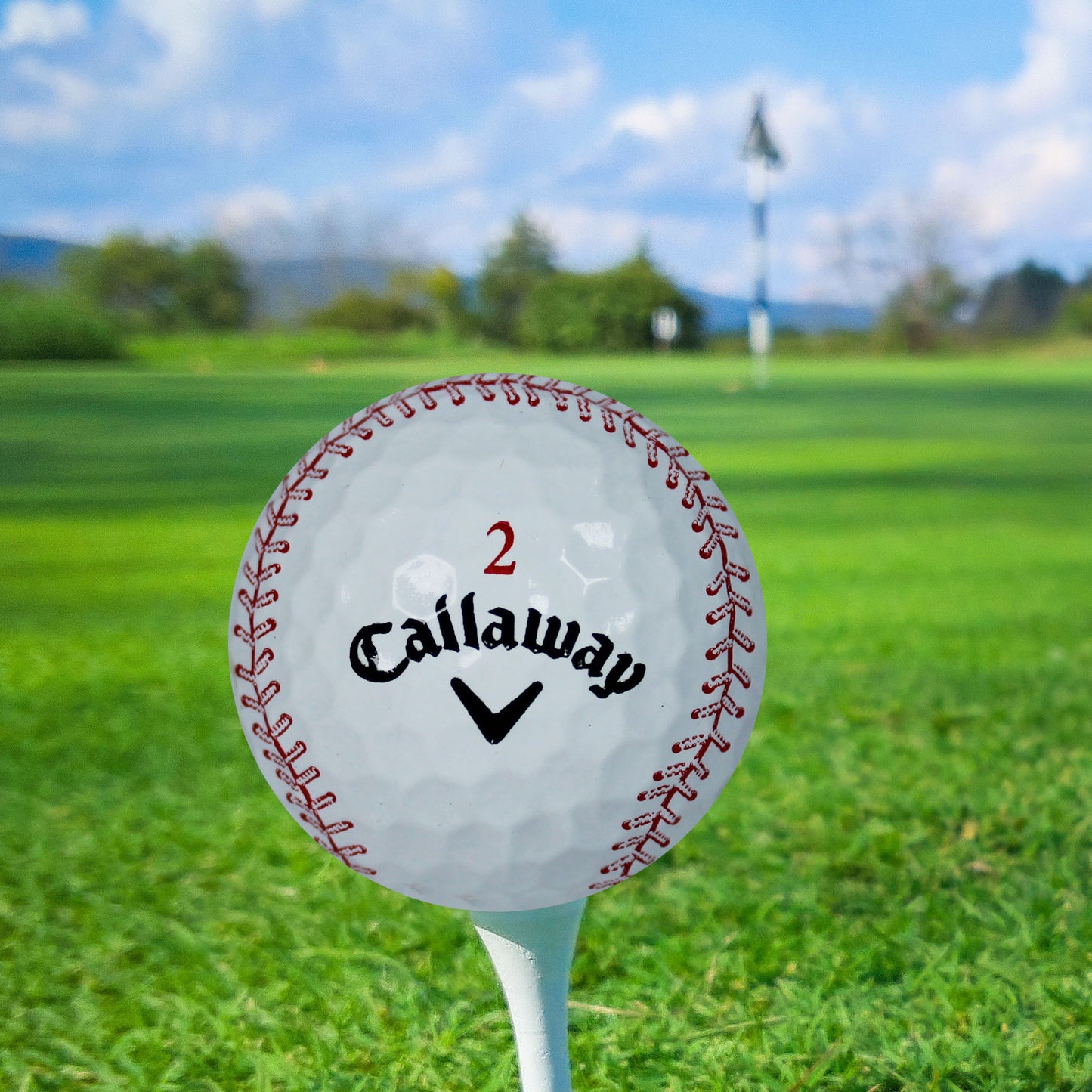 <span style="color:#d41b27;">Refinished Callaway</span> Chrome Soft Baseball 12 Pack