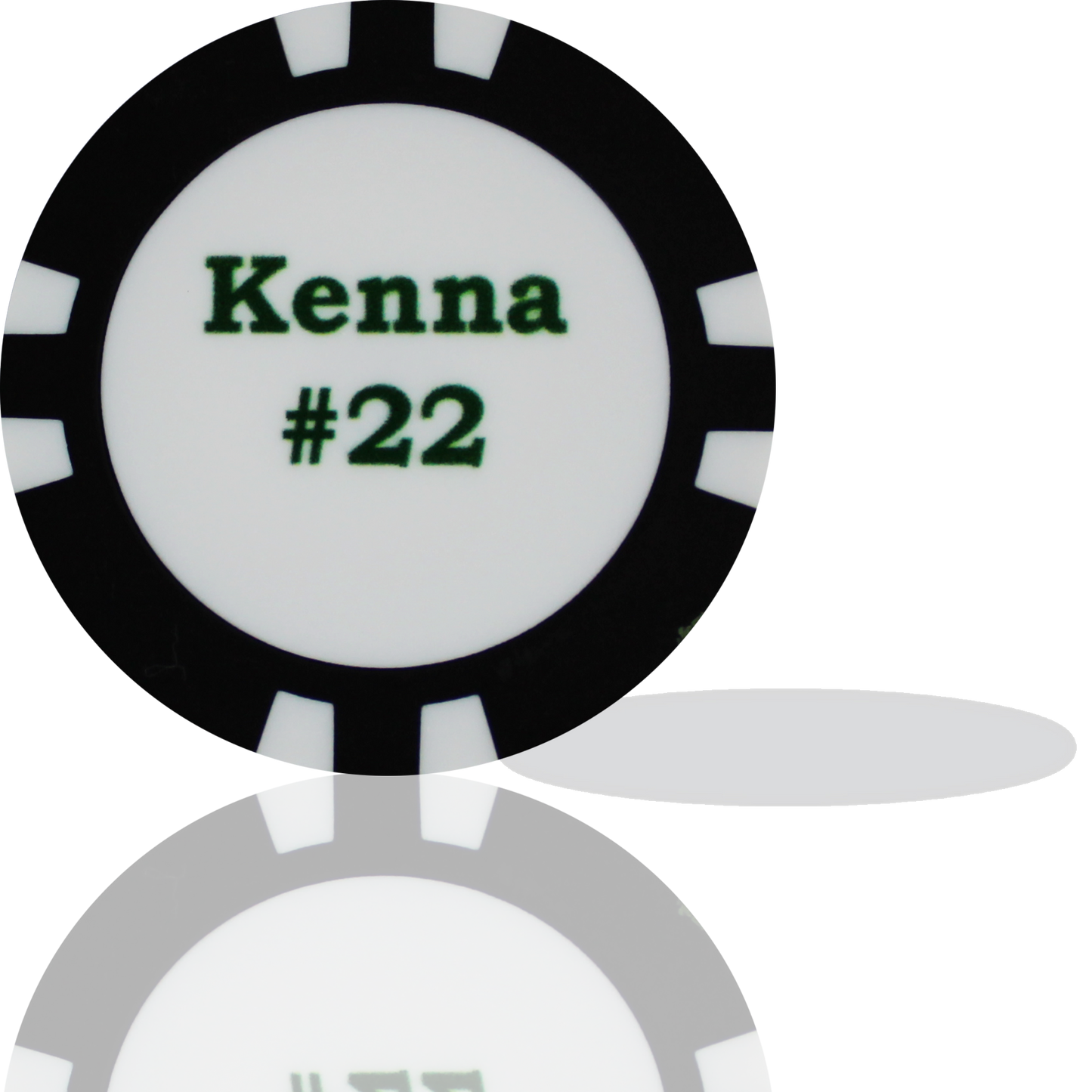 Personalized Magnetic 2 Piece Poker Chip Golf Ball Markers