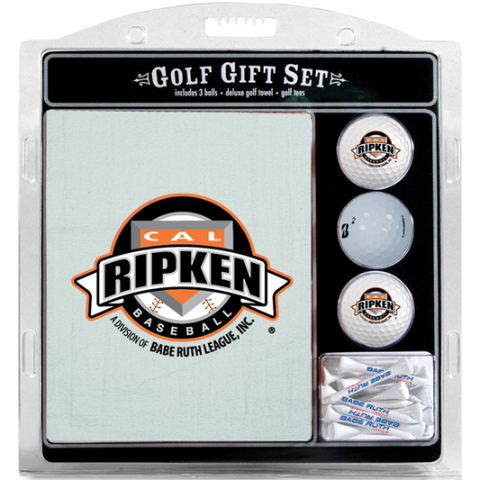1 Custom Golf Towel w/ 3 <span style="color:#d41b27;">Refinished Pro V1 Golf Balls</span> and 15 Tees