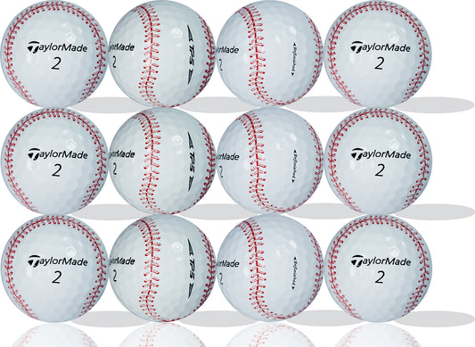 <span style="color:#d41b27;">Refinished Taylormade</span> TP5 Baseball 12 Pack