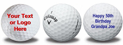 1 Custom Golf Towel w/ 3 <span style="color:#d41b27;">Callaway Warbird Golf Balls</span> and 15 Tees