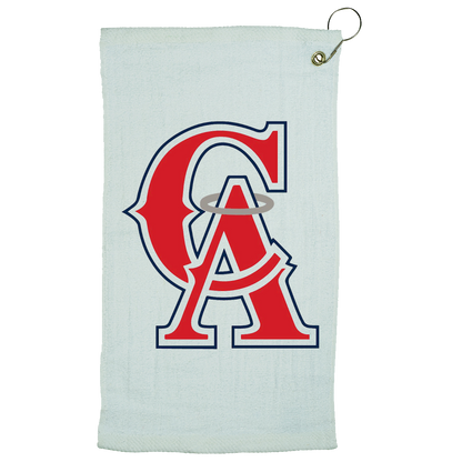 1 Custom Golf Towel w/ 3 <span style="color:#d41b27;">Callaway Warbird Golf Balls</span> and 15 Tees
