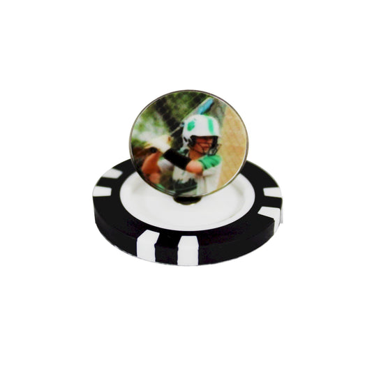 Personalized Magnetic 2 Piece Poker Chip Golf Ball Markers